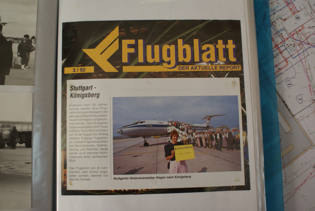 В начале 90-х аэропорт Храброво стал международным, немцы стали летать на экскурсии в #Кенигсбергнаш