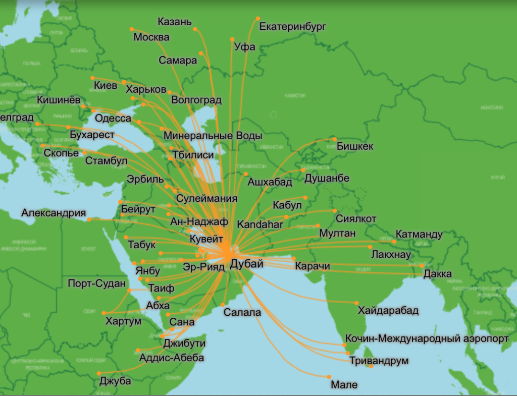 Из Дубая открыта вся Азия и Африка