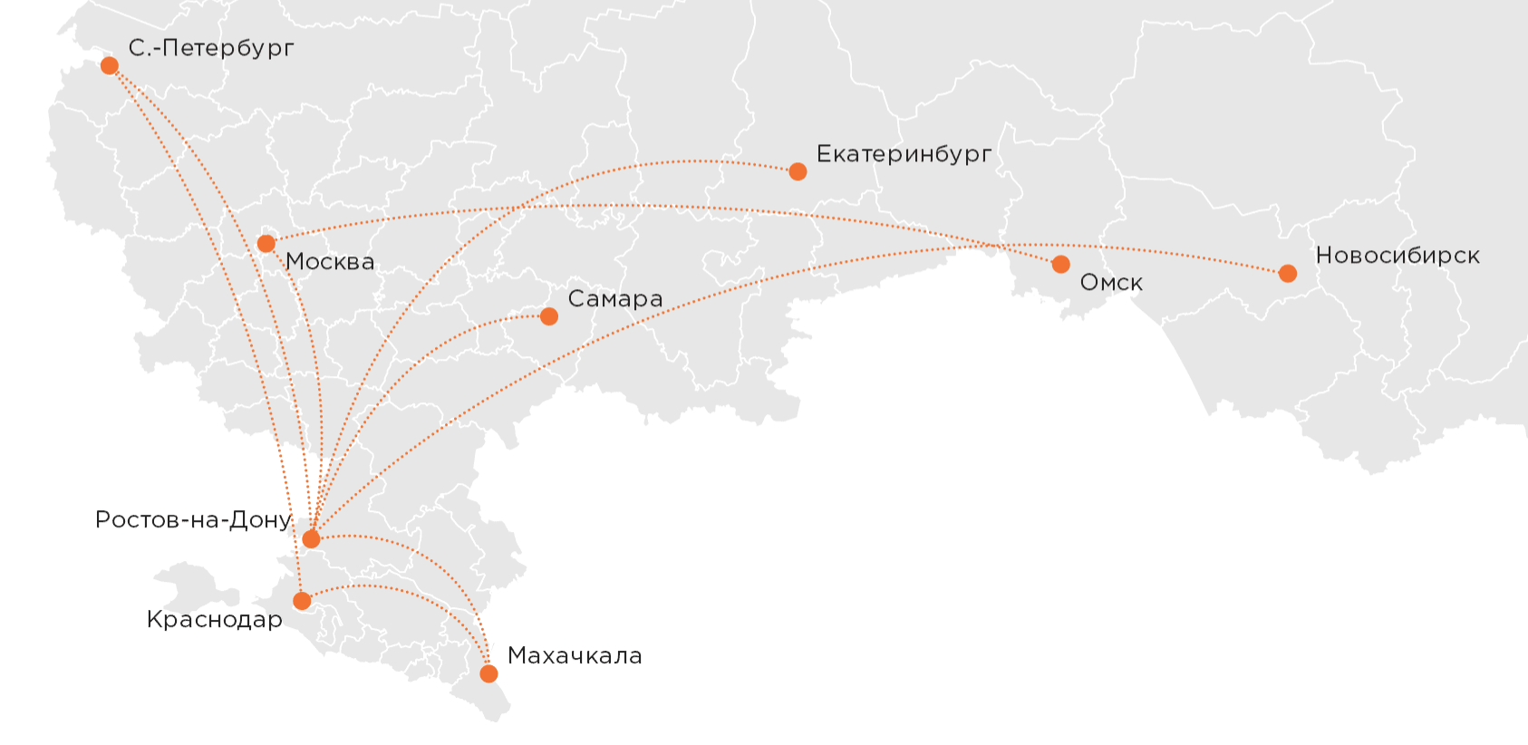 Карта самара ростов на дону